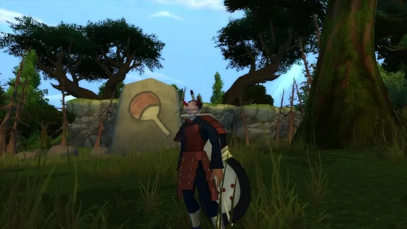 Uchiha shrine in the forest