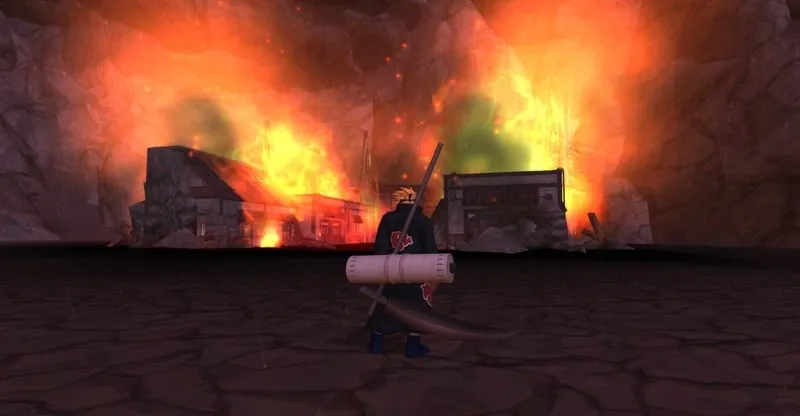 Destroyed player town