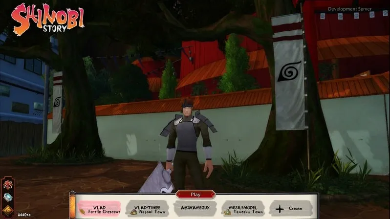 Character select screen