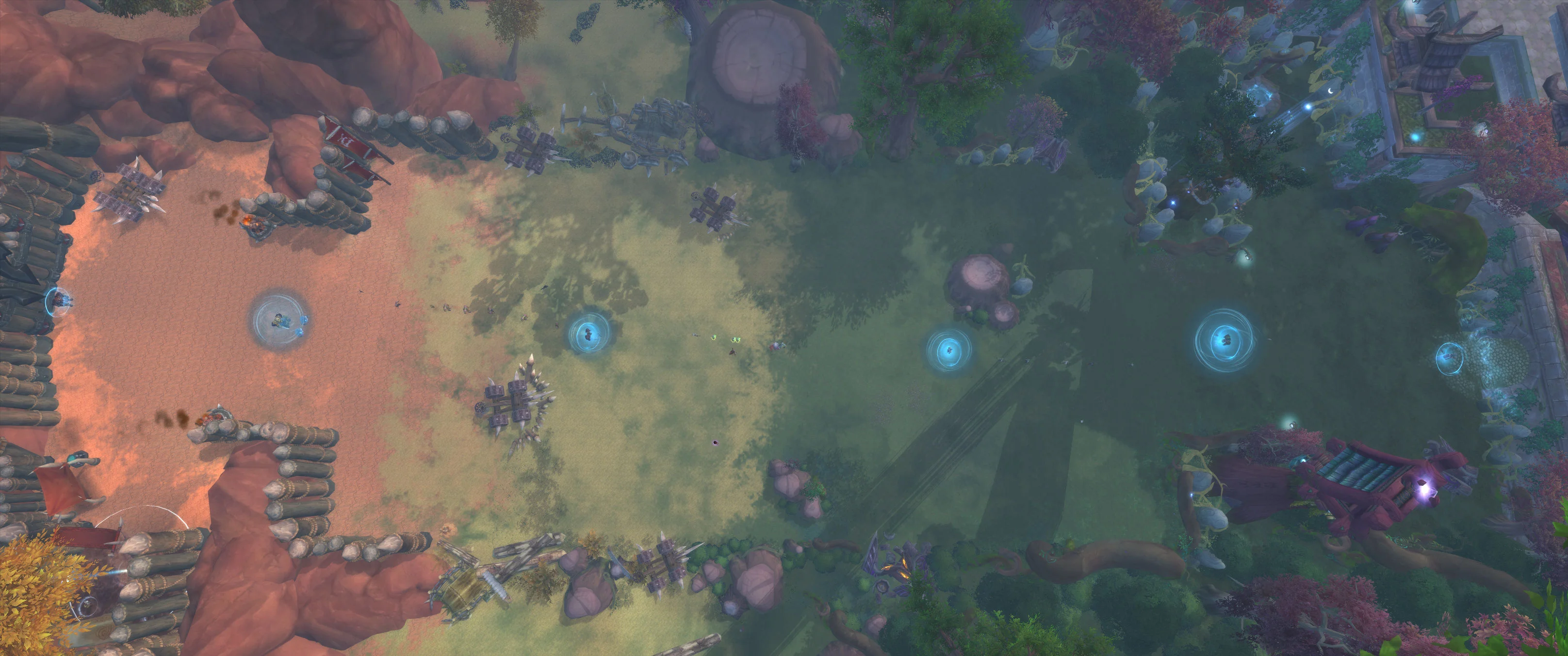 Bird's eye view of the ARAM map