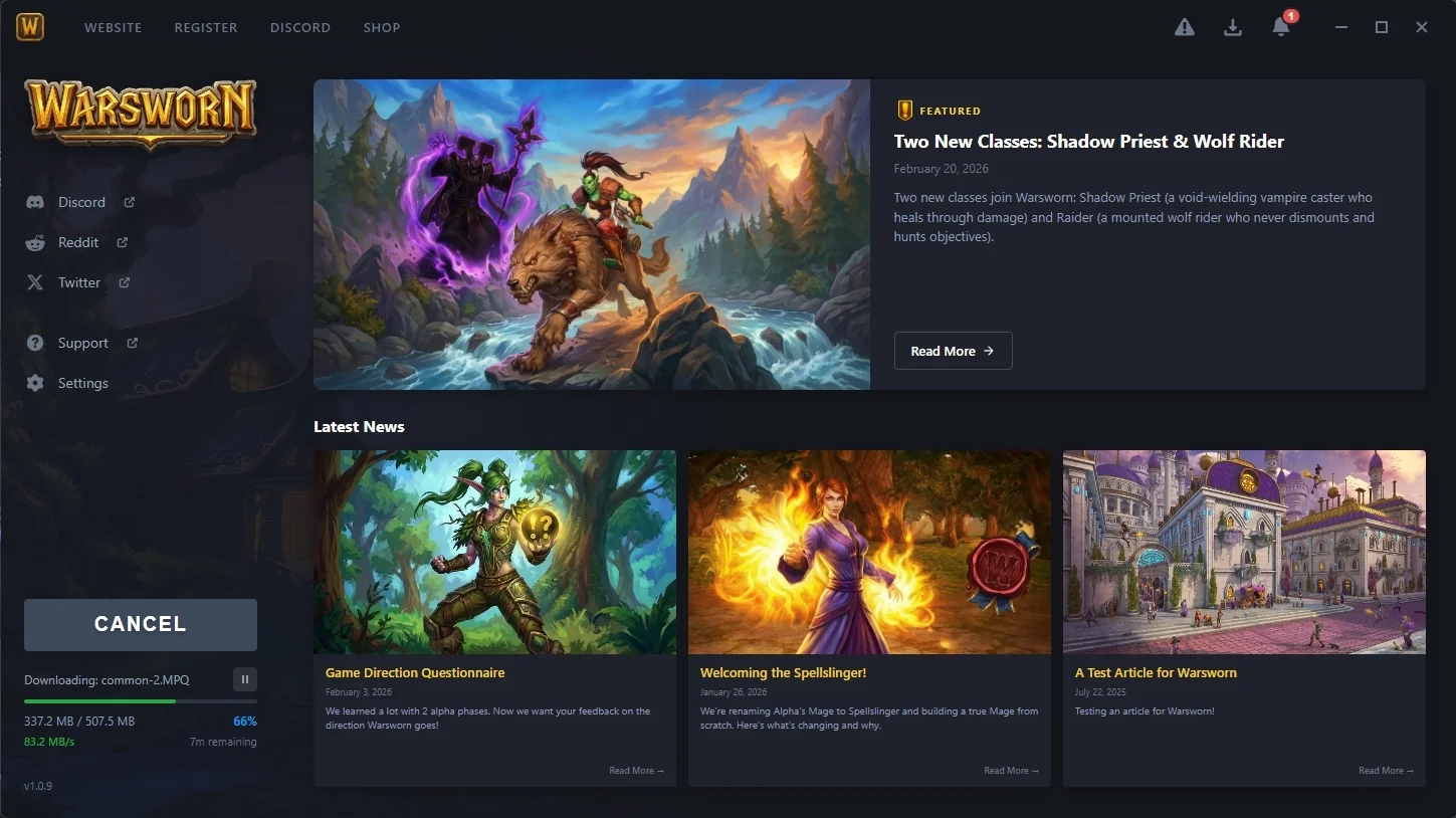 Custom game launcher